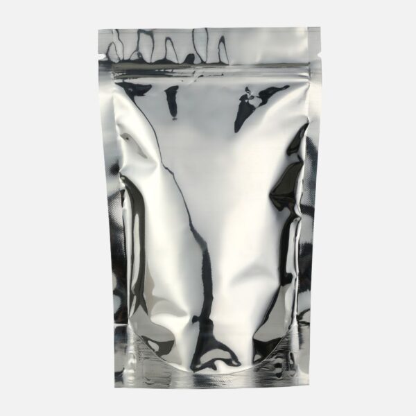 Silver Stand-Up Pouch with Zipper